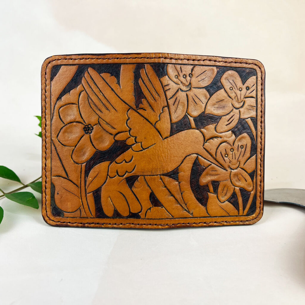 hummingbird leather wallet